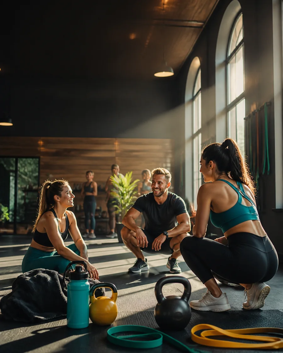 Fitness coach page built with Just Works